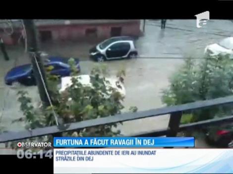 O furtună puternică a făcut ravagii în Dej