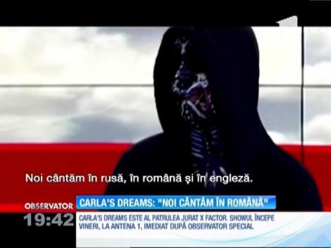 Solistul trupei Carla's Dreams: "Noi cântăm în română"