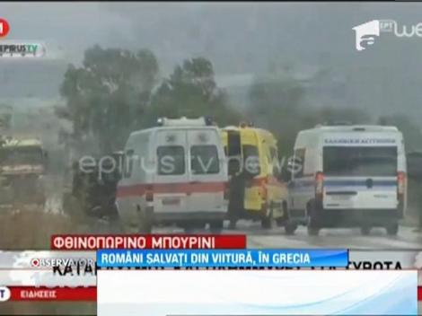 Turişti români salvaţi din viitură, în Grecia