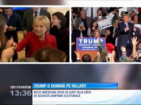 Hillary Clinton pierde tot mai mult teren în faţa lui Donald Trump