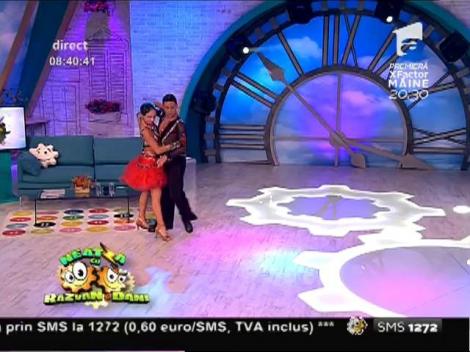 Roxana Dincă și Lucian Boldojan, demonstrație de dans