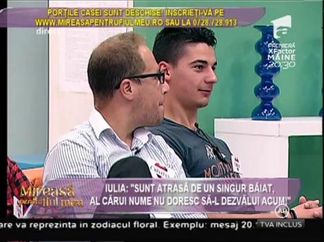 Iulia: "Sunt atrasă de un singur băiat, dar nu vreau să-i dezvălui numele acum"