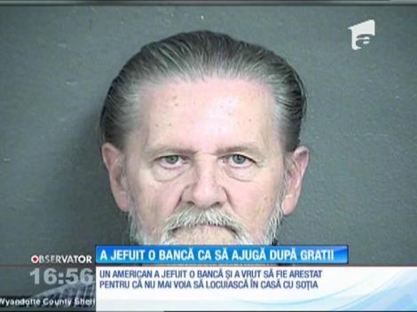 Un bărbat nu a mai suportat! A jefuit o bancă să scape de soţie: "Mai bine la închisoare!"