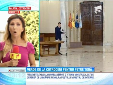Petre Tobă, fostul ministru de Interne, poate fi urmărit penal pentru favorizarea făptuitorului Gabriel Oprea