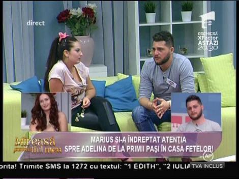Marius a pus ochii pe Adelina, de la primii paşi în casa fetelor!