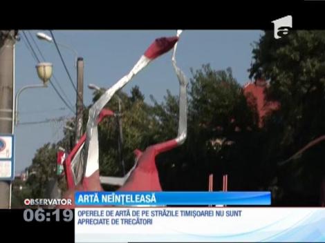 Timişoara ocupă cinci poziţii din primele 50 cele mai urâte opere de artă din lume