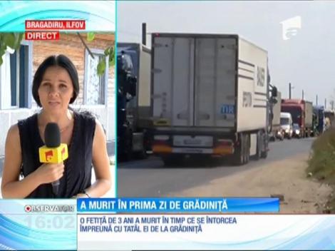 Accident cumplit, în apropiere de Capitală. O fetiţă de doar 3 ani a murit iar tatăl ei a ajuns în stare gravă la spital. Cei doi erau pe bicicletă, se întorceau de la grădiniţă când au fost spulberaţi de un TIR