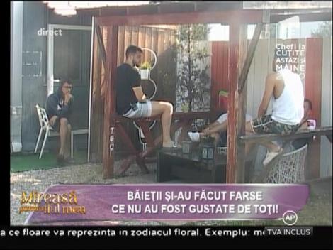 Băieţii şi-au făcut farse ce nu au fost gustate de toţi!