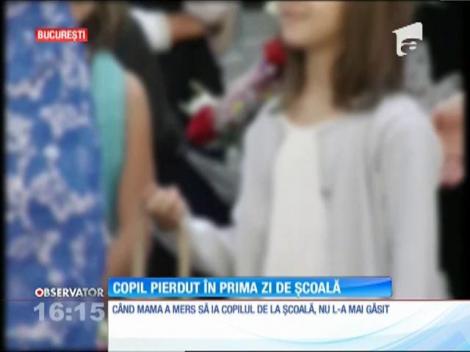 Au fost clipe de spaimă în Capitală. Un copil a dispărut în prima zi de şcoală, de la o unitate de învăţământ din Bucureşti