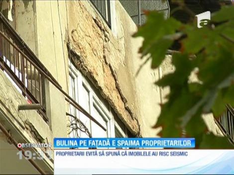 Zeci de clădiri care stau să cadă la primul cutremur mai serios au rămas fără bulină roşie