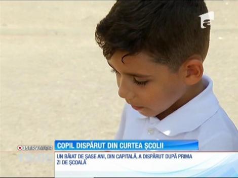 Clipe de panică şi în prima zi de cursuri la o şcoală din Bucureşti! Un băieţel de şase ani a dispărut imediat după festivitate
