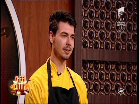 Cristian Florin Voicu, preparat special la ”Chef la cuțite”. Florin Dumitrescu: ”Este prima farfurie care m-a făcut să am fibrilații”