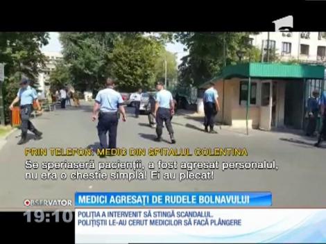 E scandal la Spitalul Colentina! Speriaţi, medicii au sunat la 112 - zeci de jandarmi şi poliţişti au venit să liniştească rudele unui pacient care murise