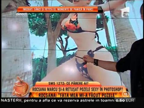 Rocsana Marcu recunoaște că și-a retușat unele poze de pe Facebook. Uite cum și-a desenat un abdomen de invidiat