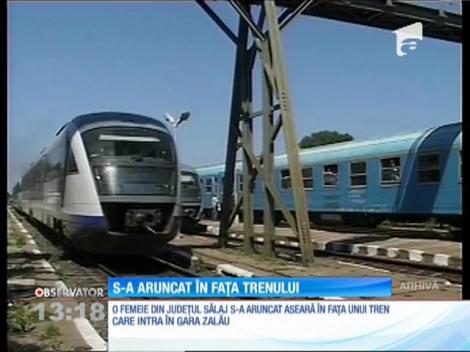 O femeie s-a aruncat în faţa unui tren în gara din municipiul Zalău