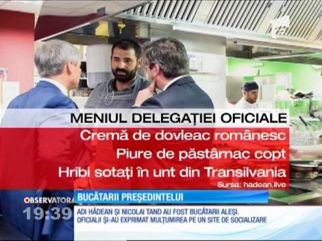 Preşedintele Franţei, Francois Hollande, mulţumit de preparatele româneşti