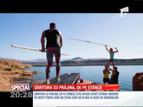 Special! Săritura cu prăjina, de pe stâncă
