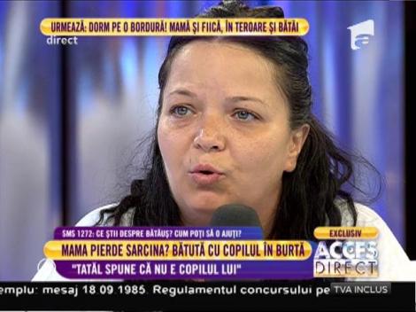 Saira, tânăra bătută de soţ: "Pe tată nu-l interesează de copilul lui"