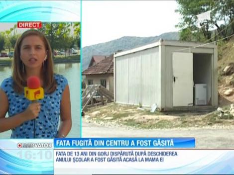 Fata de 13 ani dispărută dintr-un centru de plasament a fost găsită acasă la mama ei