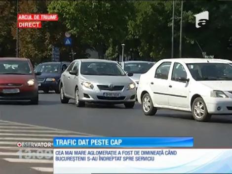Zi cu peripeţii în Bucureşti. Protestul transportatorilor a dat traficul peste cap