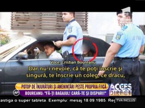 Cristian Boureanu, potop de înjurături şi ameninţări la adresa fiicei sale