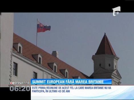 Zi istorică pentru UE! Summit fără Marea Britanie