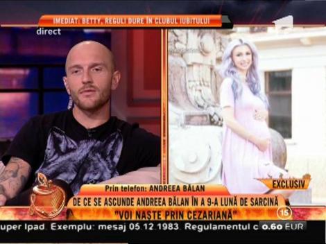 Andreea Bălan, despre sarcină și viitorul copilului său: ”Nu am să fac cu fiica mea cum a făcut tatăl meu cu mine!”