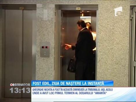 Fostul primar al Iaşului, Gheorghe Nichita, şi-a sărbătorit ziua de naştere în instanţă