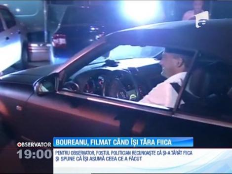 Imagini noi în scandalul Boureanu! Fiica este târătă de tată până la maşină