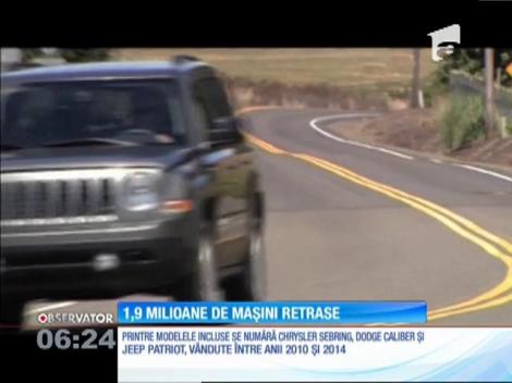 Aproape două millioane de maşini, rechemate în fabrici de producătorul Fiat Chrysler