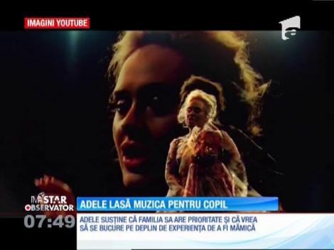 Celebra cântăreață Adele lasă muzica pentru copil
