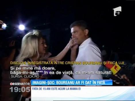 Noi imagini în care Cristian Boureanu pare că-și lovește fiica