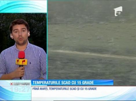 Temperaturile scad cu 15 grade