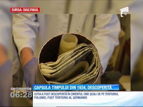 O capsulă a timpului din vremea regimului nazist a fost descoperită, după 82 de ani