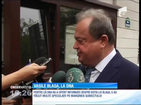 Vasile Blaga, audieri învăluite în mister la DNA