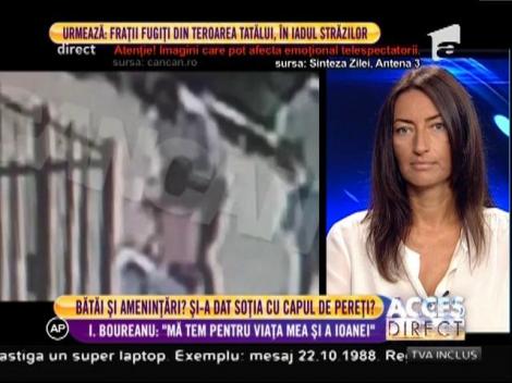 Imagini șocante! Irina, fosta soție a lui Cristian Boureanu: ”Mă tem pentru viața mea și a Ioanei!”