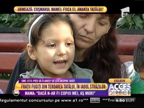 Frații fugiți din teroarea tatălui, în iadul străzilor. Mama: ”Dacă n-ar fi copiii mei, aș muri”