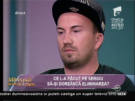 Sergiu vrea să părăsească compeția ”Mireasă pentru fiul meu”!