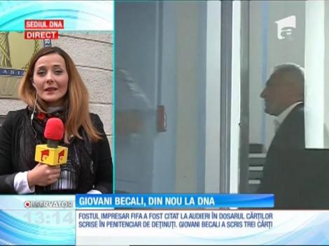 Giovani Becali, din nou la DNA