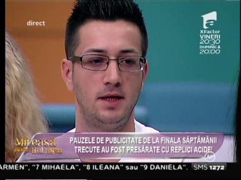 Valentin: ”Fratele mamei copilului meu încearcă să mă provoace pentru a mă defăima”