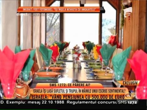 Israela: "Sunt complet destabilizată financiar. Am scos pensiunea la vânzare!"