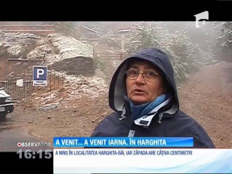 În Harghita a venit iarna!