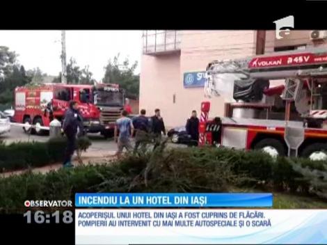 Incendiu la un hotel din Iaşi