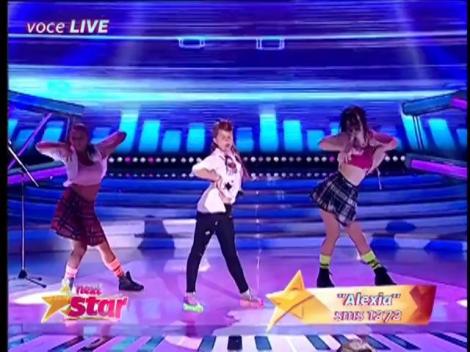 Doamne, ce voce și ce apariție „fancy”! Ți se face pielea de găină când o auzi pe Alexia cântând și dansând!