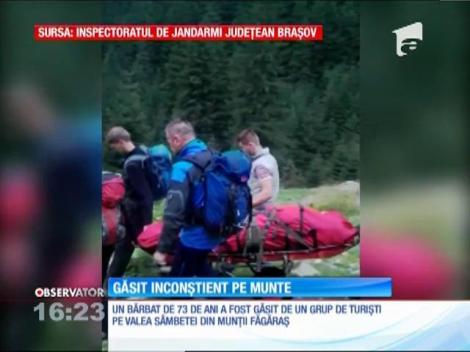 Un bărbat de 73 de ani, găsit inconştient de un grup de turişti pe Valea Sâmbetei