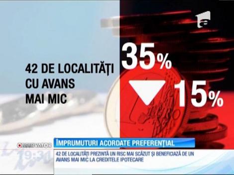 Băncile oferă credite preferenţiale, în funcție de localitate
