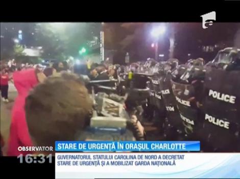 Proteste violente de stradă în oraşul american Charlotte