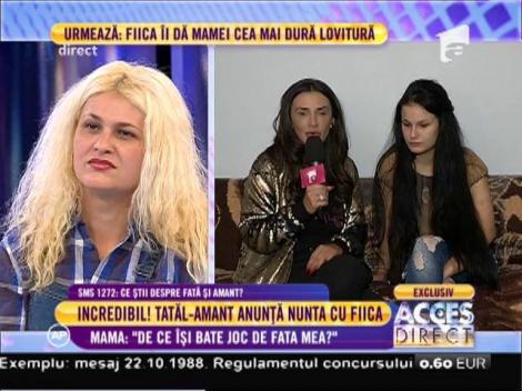 Mama și fiica ei de 16 ani care urmează să se căsătorească cu tatăl vitreg, replici acide.  ”Bănuiesc că au un copil împreună!”