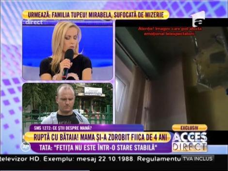 Șocant! Bătută de mama ei, o fetiță de cinci ani a ajuns la spital cu pancreasul rupt, câteva coaste fisurate și plină de răni!