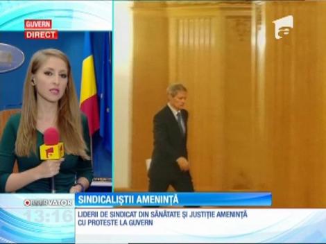 Sindicaliştii ameninţă Guvernul cu noi proteste